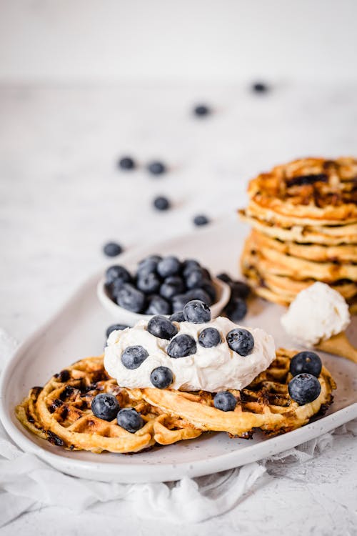 Blueberry chaffles
