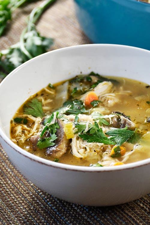 Keto no-noodle chicken soup