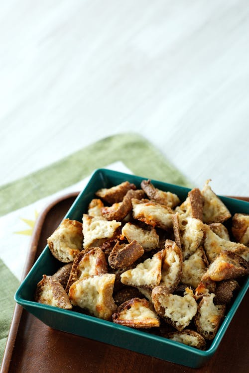 Keto parmesan croutons