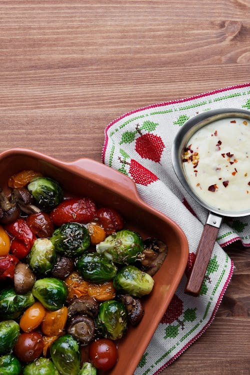 Roasted vegetables Tricolore