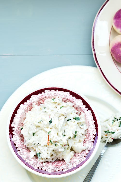 Creamy turnip slaw
