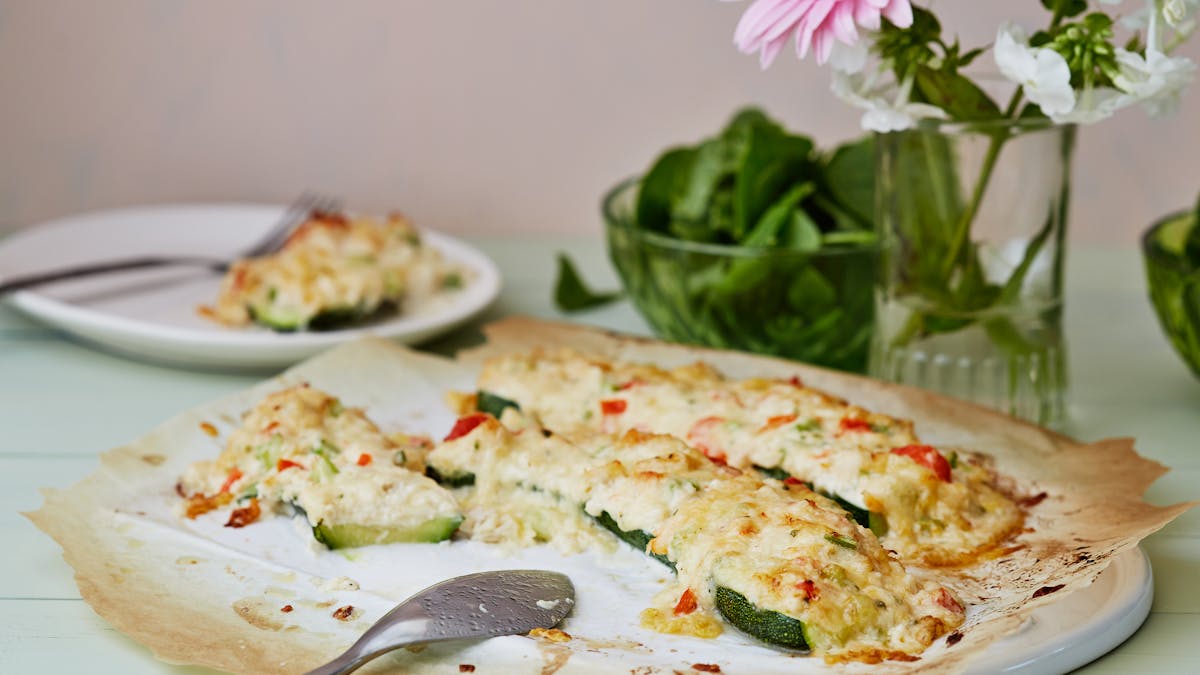 Keto zucchini crab melts