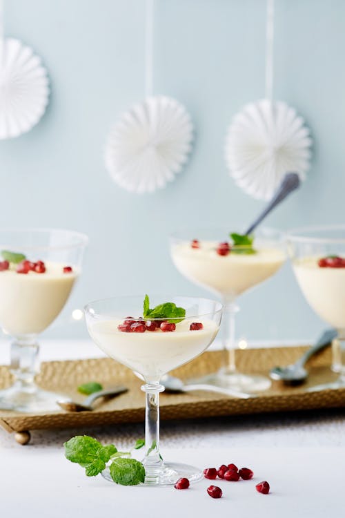 Keto vanilla panna cotta