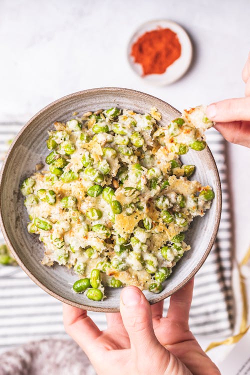 Edamame crisps