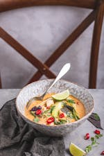 Keto Thai fish curry and bok choy