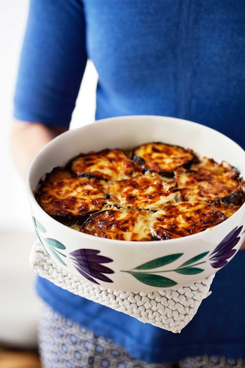 Low carb eggplant gratin