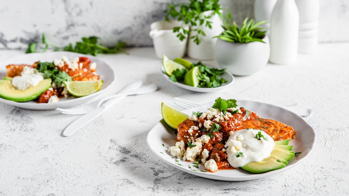 Pan-seared cod in salsa with queso fresco