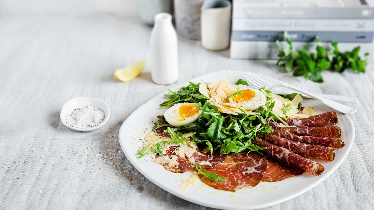 Keto bresaola plate