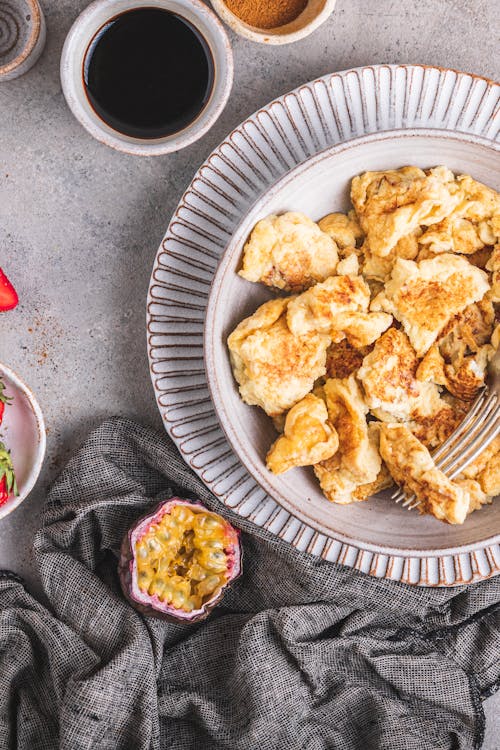 Keto scrambled pancakes