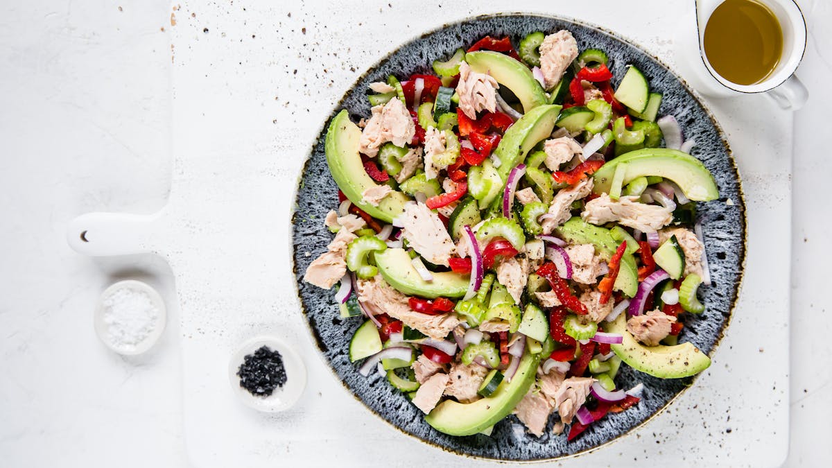 Keto tuna and avocado salad