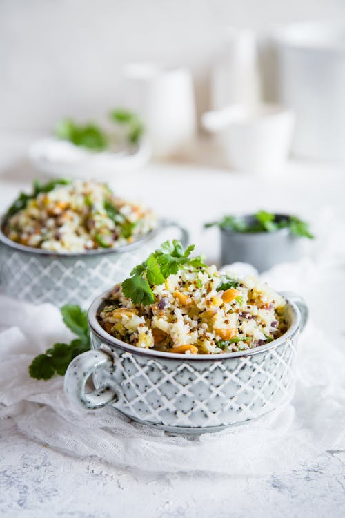 Low carb upma (Indian breakfast dish)