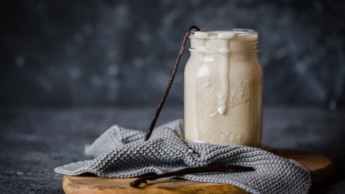 Low carb vegan vanilla protein shake