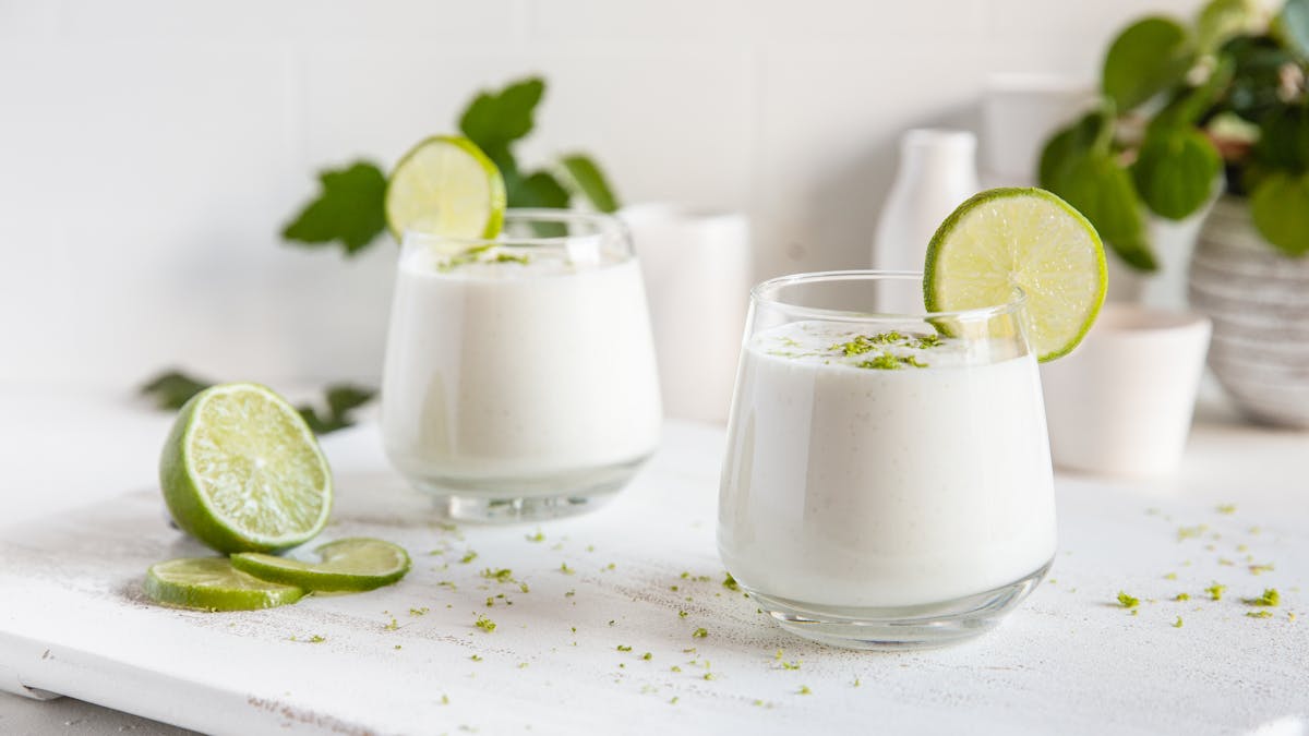 Luscious lime high-protein smoothie