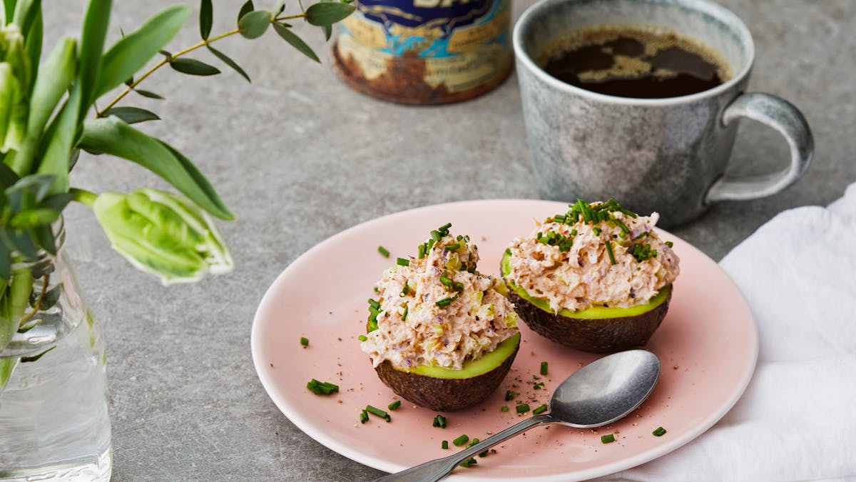 Tuna stuffed avocado