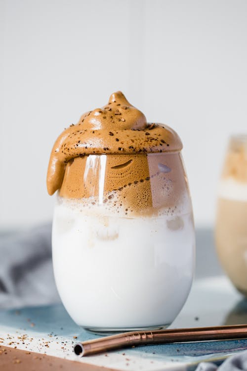 Whipped dairy-free low carb (Dalgona) coffee